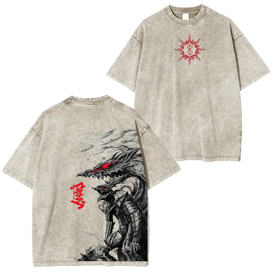 Berserk Anime Washed Unisex T-Shirt