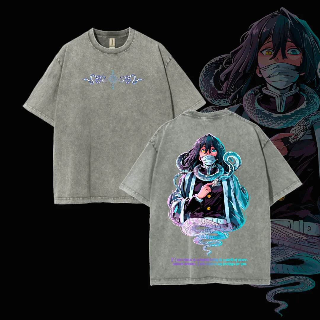 Hashira Demon Slayer – Rengoku, Giyu, Tengen, Obanai, Gyomei, Mitsuri  Washed Oversized T-Shirt