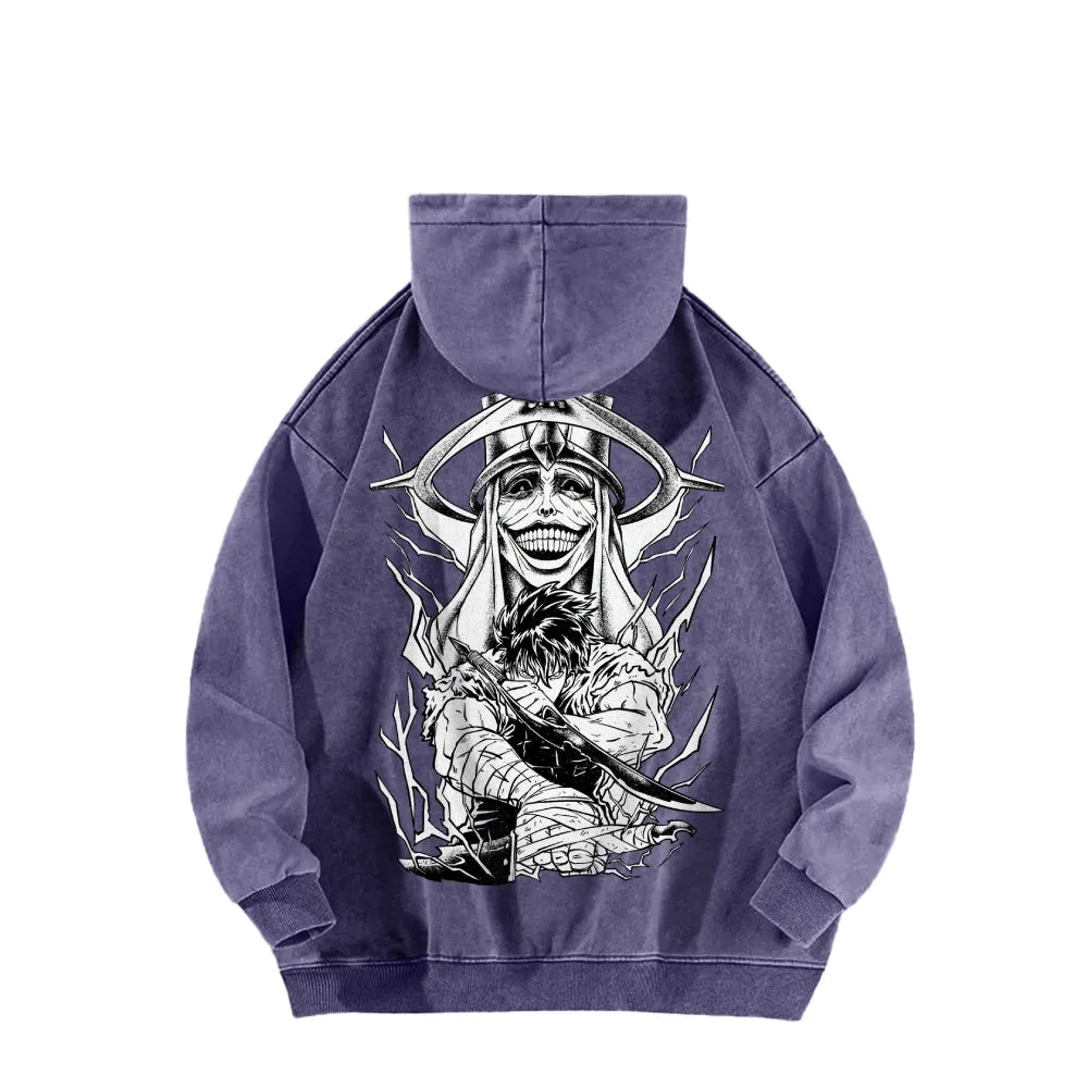 Solo Leveling Casual Washed Hoodie