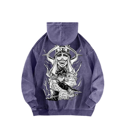 Solo Leveling Casual Washed Hoodie