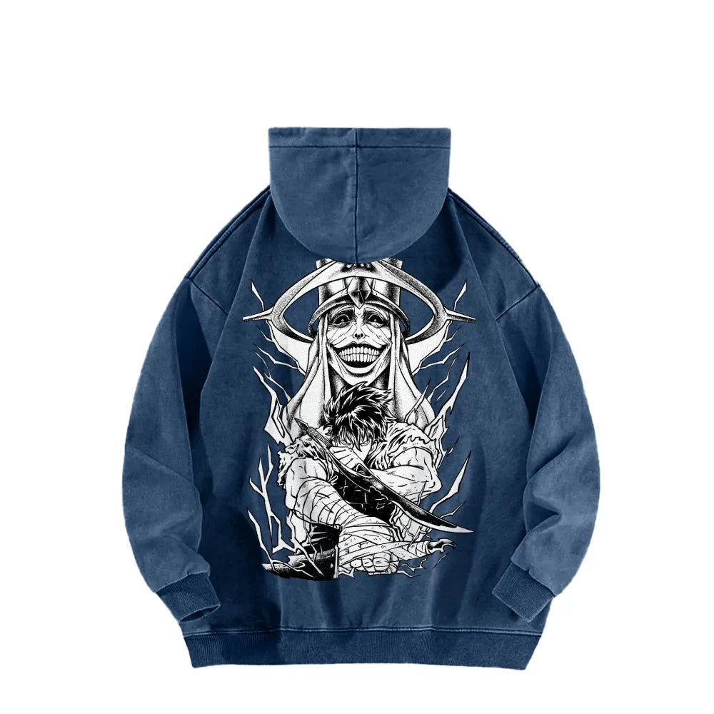 Solo Leveling Casual Washed Hoodie