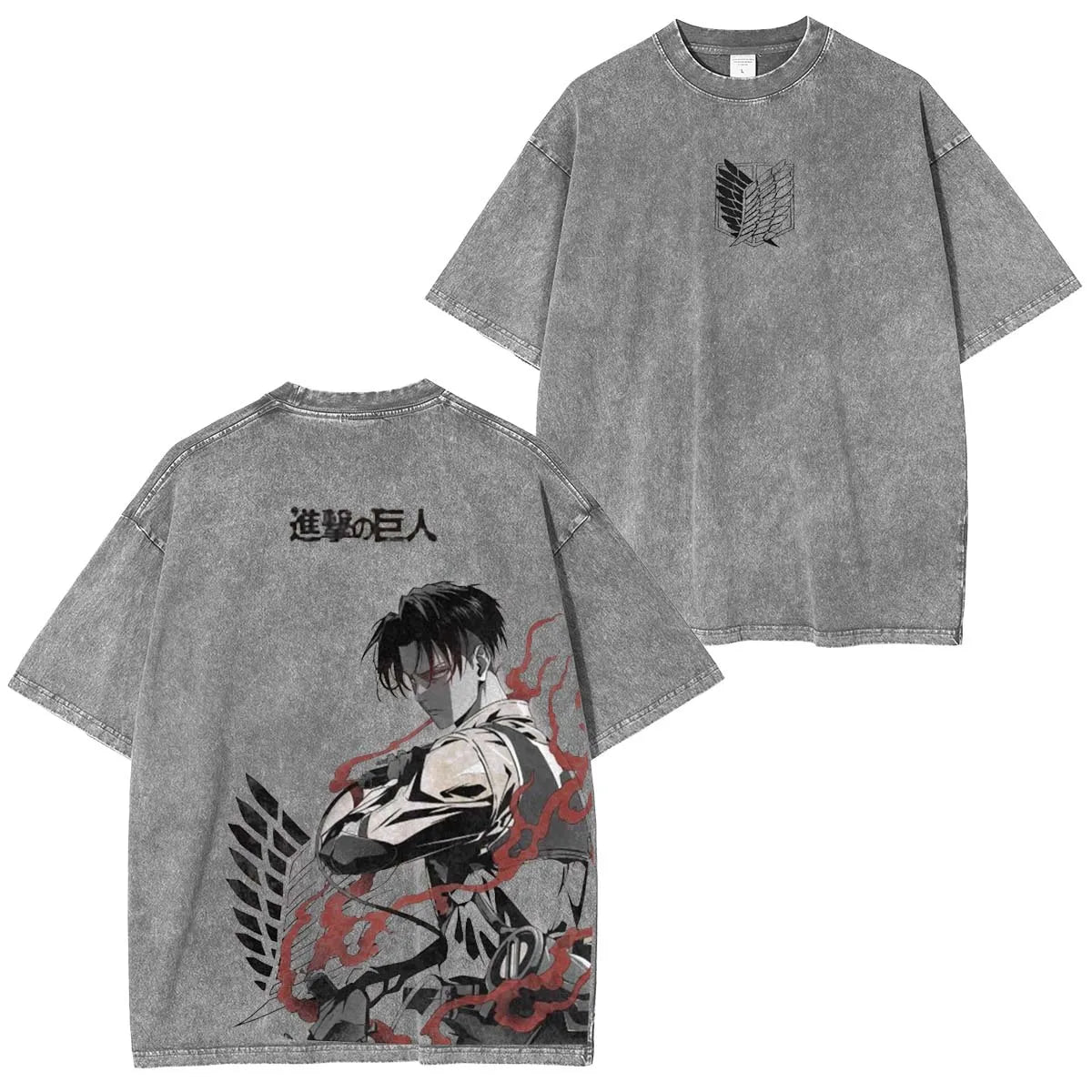Levi Ackerman Vintage Washed T-Shirt