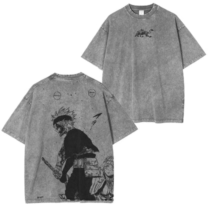 Asta x Black Bulls Black Clover Anime Washed Tee Unisex