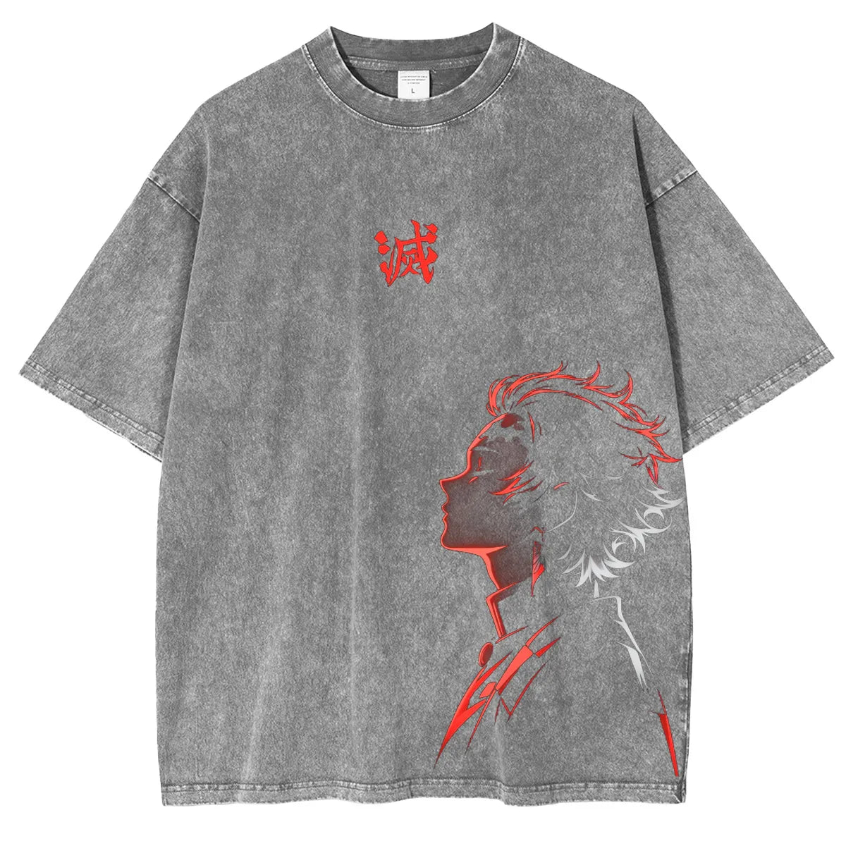 Demon layer Anime Unisex Washed T-Shirt