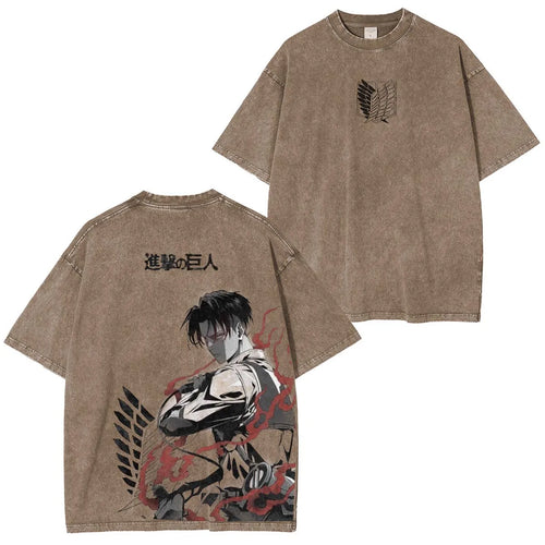 Levi Ackerman Vintage Washed T-Shirt