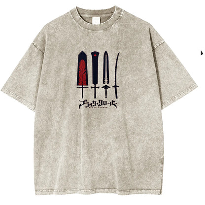 Black Clover Asta Washed Unisex T-shirt