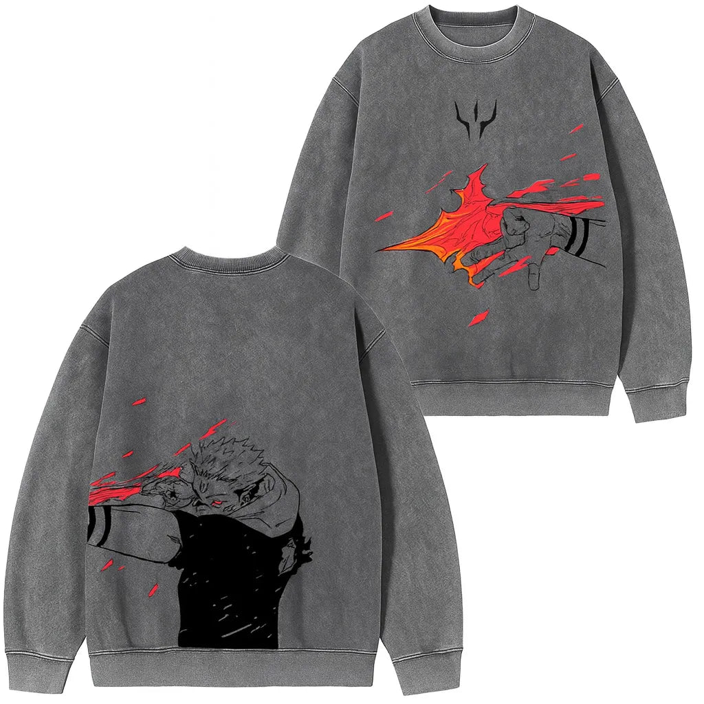 Jujutsu Kaisen Sukuna Pullover Sweatshirt
