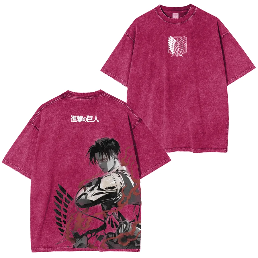 Levi Ackerman Vintage Washed T-Shirt