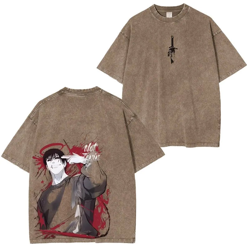 Azikbd Jujutsu Kaisen Anime Retro Tshirt