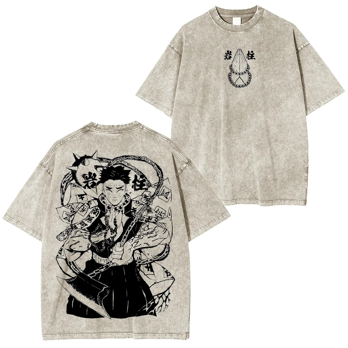 Himejima Gyoumei,Demon Slayer Anime Unisex Washed T-Shirt
