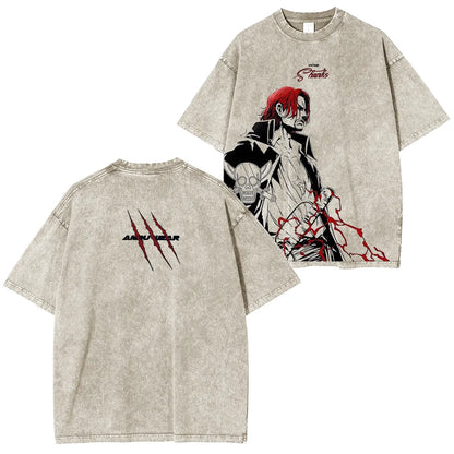 Project Kaos Anime One Piece Yonkou Akagami TShirt