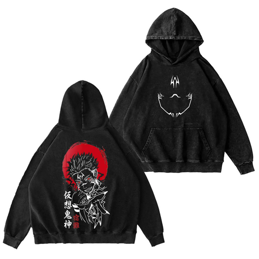 Jujutsu Kaisen Vintage Washed Hoodie