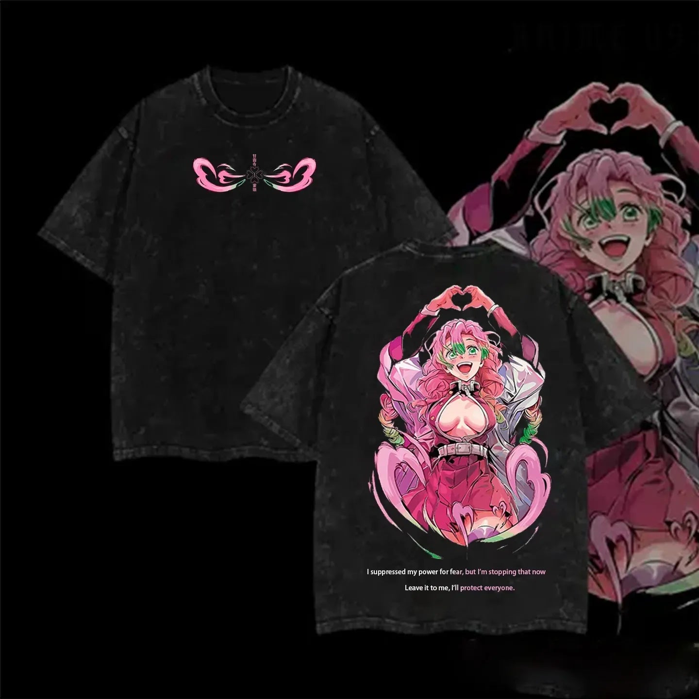 Hashira Demon Slayer – Rengoku, Giyu, Tengen, Obanai, Gyomei, Mitsuri  Washed Oversized T-Shirt